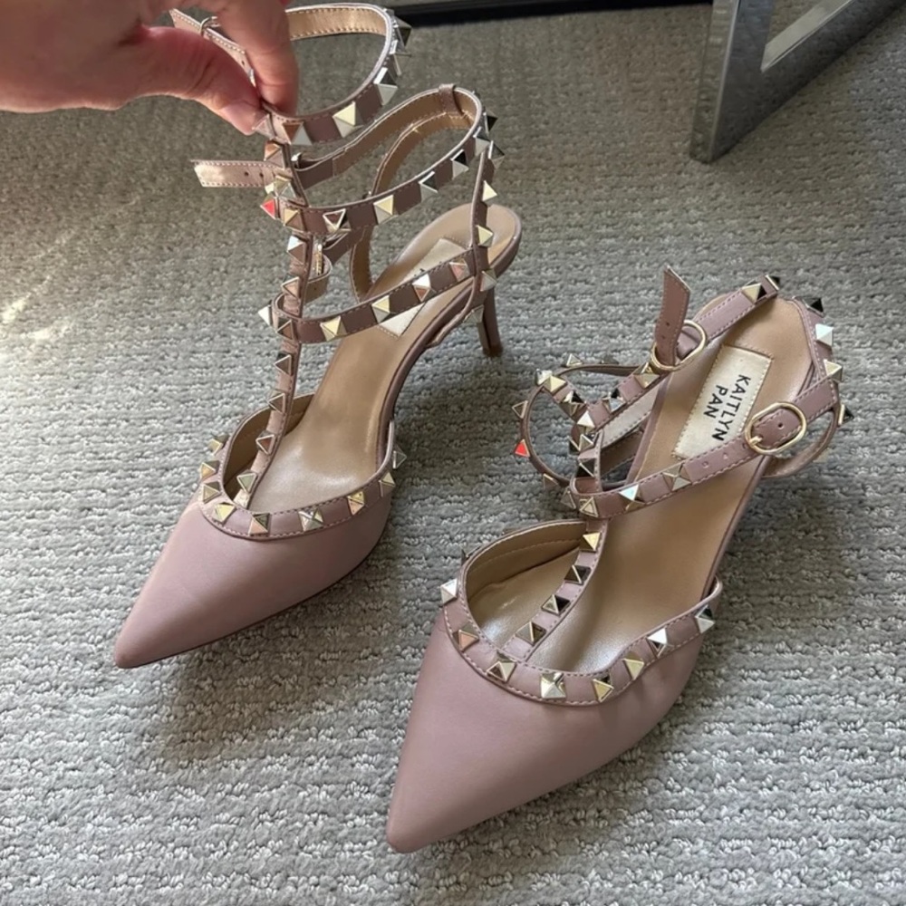 Kaitlyn Pan studded heels